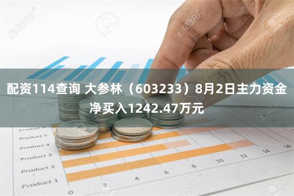 配资114查询 大参林（603233）8月2日主力资金净买入1242.47万元