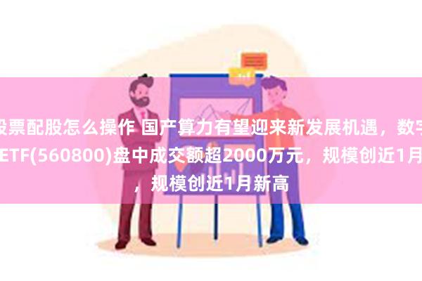 股票配股怎么操作 国产算力有望迎来新发展机遇，数字经济ETF(560800)盘中成交额超2000万元，规模创近1月新高