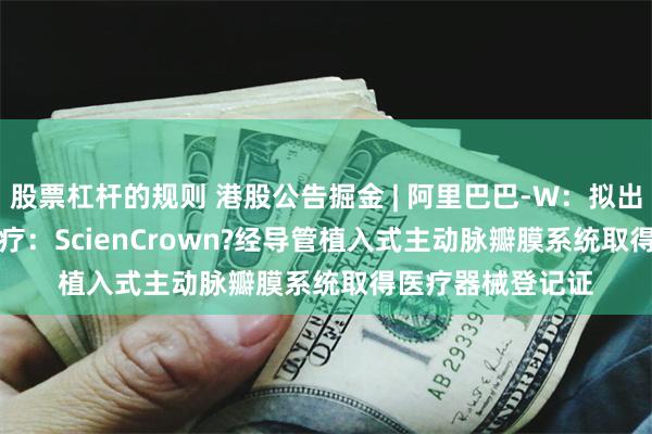 股票杠杆的规则 港股公告掘金 | 阿里巴巴-W：拟出售银泰    心泰医疗：ScienCrown?经导管植入式主动脉瓣膜系统取得医疗器械登记证