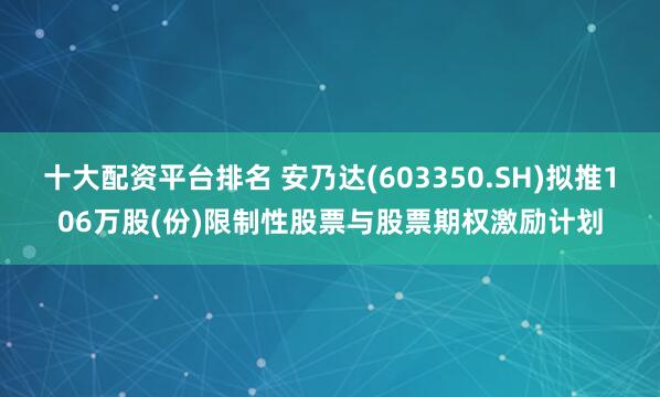 十大配资平台排名 安乃达(603350.SH)拟推106万股(份)限制性股票与股票期权激励计划