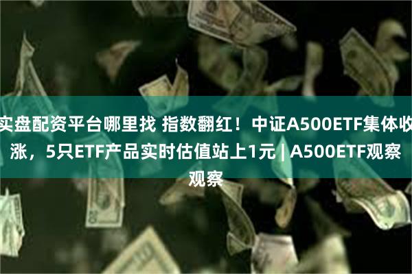 实盘配资平台哪里找 指数翻红！中证A500ETF集体收涨，5只ETF产品实时估值站上1元 | A500ETF观察